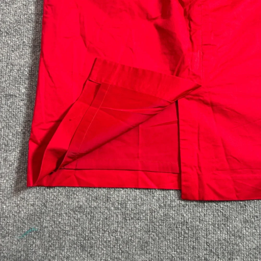 Talbots Pencil Skirt Womens‎ 12P Red Petite Cotton Blend Career Office
